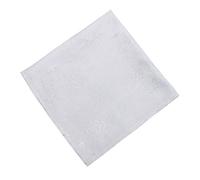 Snow Crystal Sparkly Snowflakes Christmas Jacquard Napkins 45cm x 45cm (White/Silver)