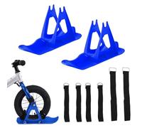 Snow Cycling Sleds - Balance Skis, Scooter Attachment | Portable PC Snowboard With Pedal Mounting Design, Fun Winter Sledge Add-On For Outdoor Snow Play With Kids Push Cart Or Walker Support (PC)