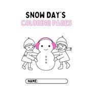 SNOW DAY'S COLORING PAGES