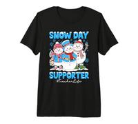 Snow Days Supporter Snowman Teacher Life Premium T-Shirt