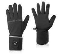 SNOW DEER Heated Gloves for Men & Women - 2200mAh Rechargeable Electric Gloves, 3 Heat Settings, Waterproof & Windproof, Full Goat Leather, Touchscreen, Skiing, Snowboarding, Outdoor (XXL)