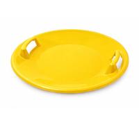 Snow Disc Sledge 63cm Round Snow Sled Toboggan Kids Adults Orange Saucer Sled (Yellow)