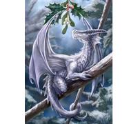 Snow Dragon - Anne Stokes Yule/Christmas Greetings Card