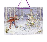 Snow Fairies Christmas Advent Calendar | Traditional Christmas Picture Advent Calendar | Fairies & Woodland Animals Design - A4