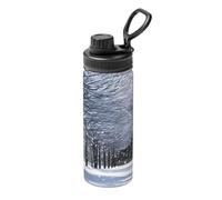 Snow Falling in The Park Camping Hiking Hydration Canteens Stainless Steel Walled Sports Water Bottle