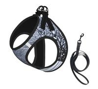 Snow Falling In The Park Print Reflective No Choke Pet Vest Harness,Adjustable Soft Padded Dog Harness With Easy Control Handle