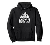 Snow Fi Signal Lost Funny Winter Snowman Wifi Pullover Hoodie