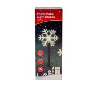 Snow Flake Light Solar Stakes 5 Lights