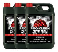 Snow Foam Car Shampoo - Non-Caustic & pH Neutral - Cherry - 3 x 5L ProKleen White One Size