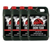 Snow Foam Car Shampoo - Non-Caustic & pH Neutral - Cherry - 4 x 5L ProKleen White One Size