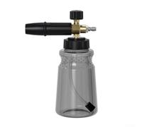 Snow Foam for Pressure Washer with 1L Bottle - Adjustable Nozzle Car Wash Kit for Karcher Compatible Machines - Black ABS Sprayer