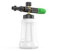 Snow Foam Lance for Karcher K2 K3 K4 K5 K6 K7 Pressure Washer, Replacement Foam Cannon Upgraded Connect & Power Thick Foam Soap Dispensal Adjustable Spray Nozzle(Black & Green)