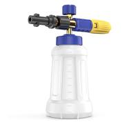 Snow Foam Lance for Karcher K2 K3 K4 K5 K6 K7 Pressure Washer, Replacement Foam Cannon Upgraded Connect & Power Thick Foam Soap Dispensal Adjustable Spray Nozzle (Blue & Yellow)