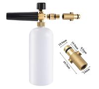Snow Foam Lance for Nilfisk Core Compact/Excellent/Premium Pressure Washer | Adjustable Soap Dispenser Nozzle, Foam Sprayer, 1L Bottle,Car Washing