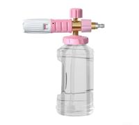 Snow Foam Lance Nozzle for Pressure Washer - Adjustable Foam Density Car Wash Tool with 1/4 Inch Quick Release Connector for Vehicle Cleaning(White powder)