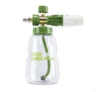 Snow Foam Lance with 1L Capacity for Car Washing, Adjustable Spray Modes from 0 to 45 Degrees and Water to Foam Ratio Control for Effective Cleaning (Matcha Green)