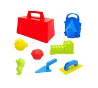 Snow Fort Building Kit: 8-Piece Snow & Sand Toys Set with Igloo Blocks, Snowball Makers, Trowel & Case