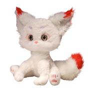Snow Fox Stuffed Animal Soft Stuffed Cuddly Arctic White Fuzzy Faux Fleece