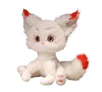 Snow Fox Stuffed Animal Soft Stuffed Cuddly Arctic White Fuzzy Faux Fleece