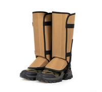 Snow Gaiters for Winter Hiking Skiing Climbing - Heavy Duty Waterproof Leg Covers Anti-Scratch Design - Secure Snap Hook Closure M L(Orange)
