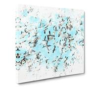 Snow Geese in Flight Watercolour Canvas Print | Gallery Wrapped 30mm Frame Wall Art | 14x14 inches | Ready to Hang | Modern Landscape Picture | Living Room Bedroom Lounge Office