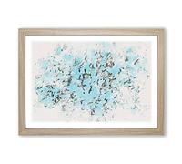 Snow Geese in Flight Watercolour Framed Print | A2 Oak Framed Wall Art | Ready to Hang | Modern Landscape Picture | Living Room Bedroom Lounge Office