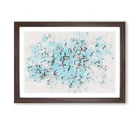 Snow Geese in Flight Watercolour Framed Print | A2 Walnut Framed Wall Art | Ready to Hang | Modern Landscape Picture | Living Room Bedroom Lounge Office