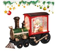 Snow Globe, Exquisite Snow Globe, Santa Train Figure, Indoor and Outdoor Decorations for Living Room, Study, Garden, Car, Bedroom, Showcase Maidong