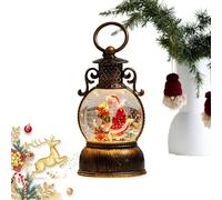 Snow Globe for Christmas | 6 Hour Timer for Winter Holiday | Christmas Table Light Snow Globe - for Dining Room Under The Tree Living Room Bedroom Windowsill Friends