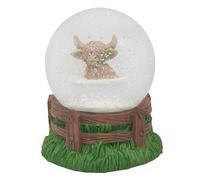 Snow Globe Glitter Highland Cow Soaking Christmas Season Rustic Decor Gift Idea