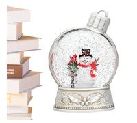 Snow Globe Lantern Christmas, Christmas Snow Globe Lantern,Festive Lighted Cute Globe Ornament - Glitter Snow Ball Light, Chultance Lamp, Indoor Water Glittering Lantern For Home