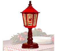 Snow Globe Lantern, Rotating Snow Globe Light with Illumination | Battery Operated Illuminated Ornament for Indoor Table Fireplace Living Room Window Dining Room