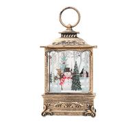 Snow globe lantern, sturdy snow torch centerpiece, flake dome lamp with distinctive design, heart-warming illuminated frost shaker, snowy landscape lantern to create a festive environment