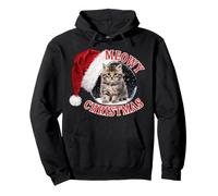 Snow Globe Maine Coon Cat Meowy Christmas Pullover Hoodie