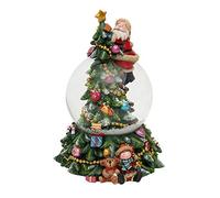 Snow globe on Christmas tree with Santa Claus and sound, dimensions (H x W x D): approx. 18.5 x 13.3 cm / diameter 10 cm.
