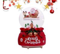 Snow Globes Christmas With Music Box - Hand Painting Christmas Musical House - Decorations, for Girls Women Kids Boys Mom Daughters