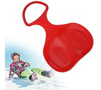 Snow Grass Sand Sleds,Thickened Skiing Pads,Durable Lightweight Outdoor Snow Luge Boards with Comfortable Handles for Boys Adults Outdoor (Red)