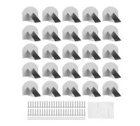 Snow Guards for Metal Roof | 304 Stainless Steel Blocks Snow & Ice | Weather Proof Snow Stops for Home/Roof/Garage | 25 Pack with Adhesive & Screws