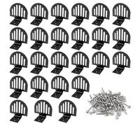 Snow Guards Metal - Standing Seam Roofing, 25 Pack Snow Stop Barriers, Heavy Duty Ice Protection System with Easy Installation Feature | Reliable Winter Roof Guard for Residential Commercial Roofs