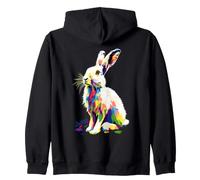 Snow Hare Arctic Hare White Hares Bunny Rabbit Albino Hare Zip Hoodie