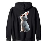 Snow Hare Arctic Hare White Hares Bunny Rabbit Albino Hare Zip Hoodie