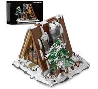 Snow House Architecture Building Blocks Set, 1508 PCS Snow House Building Set with Lights, Creative Houses Architecture Bricks Model Toys, Home Office Decor Gift for Adults