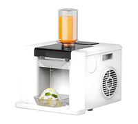 Snow Ice Machine with 750ml Feed Cup, 3 Preset Portions, Intelligent Speed Control, Adjustable Ice Thickness, Make Fluffy Snow Ice from Juice or Milk (White)