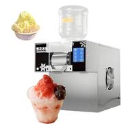 Snow Ice Maker Machine, 60KG/24h Commercial Snowflake Ice Shaver with Smart Touch and Adjustable Smoothie Thickness for Bar Counter Use