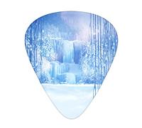 Snow Ice World Guitar Picks 12 Pack Set Guitar Gift for Bass Picks Acoustic Guitars Plectrums with Clear Storage Box