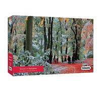 Snow in Autumn | 636 Piece Jigsaw Puzzle | Panoramic Photography Puzzle | Sustainable Jigsaw Puzzle for Adults | Premium 100% Recycled Board | Great Gift for Adults | Gibsons Games