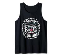 Snow is Falling Books are Calling Design Tank Top