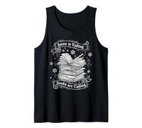 Snow is Falling Books are Calling Funny Winter Reading Tank Top