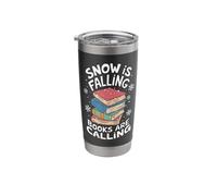 Snow is Falling Books are Calling Stainless Steel Insulated Tumbler