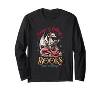 Snow is Falling Books are Calling Winter Reading Long Sleeve T-Shirt